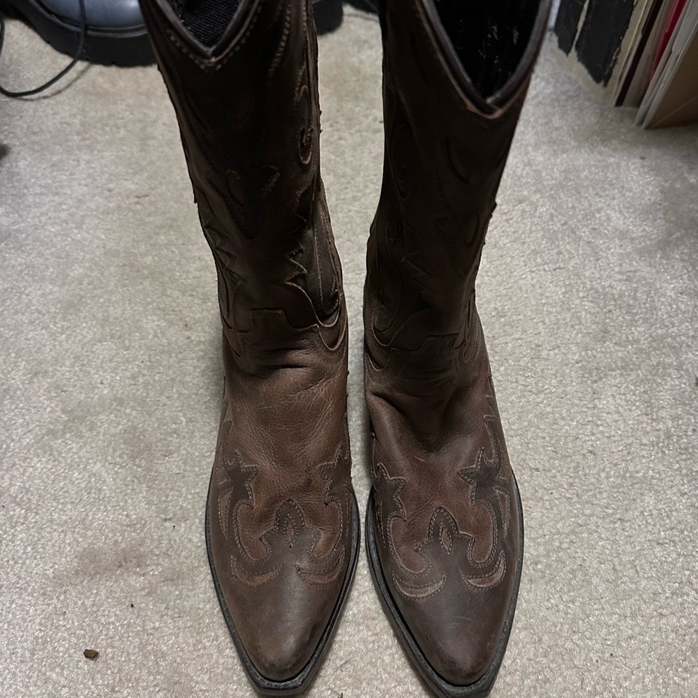 Abilene Boot Co. Brown Heeled Boots - Picture 2 of 4